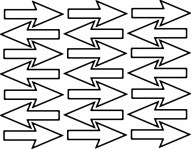 CRNA-PL1 Witte Corona vloer pijl stickers